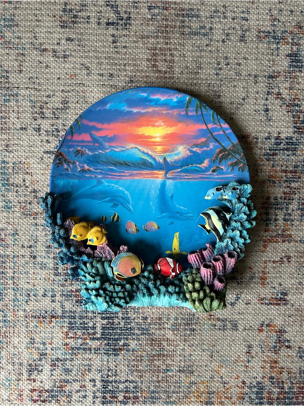 Sealife at Sunset Collector Anthony Jones 1996 Hamilton Collection Taiwan